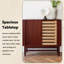 Meuble à bijoux vintage de style milieu du siècle en bois de cerisier à plusieurs tiroirs (42,72 po) – Assemblage à queue d'aronde, grand espace de rangement compartimenté pour bijoux et accessoires, tiroirs sans poignées à rainure en U