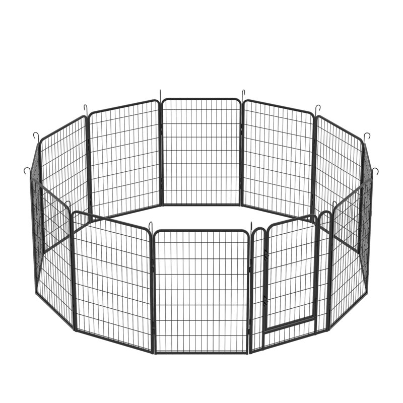 Metal Exercise Pen, 39.37" H x 107.25" W x 107.25" D