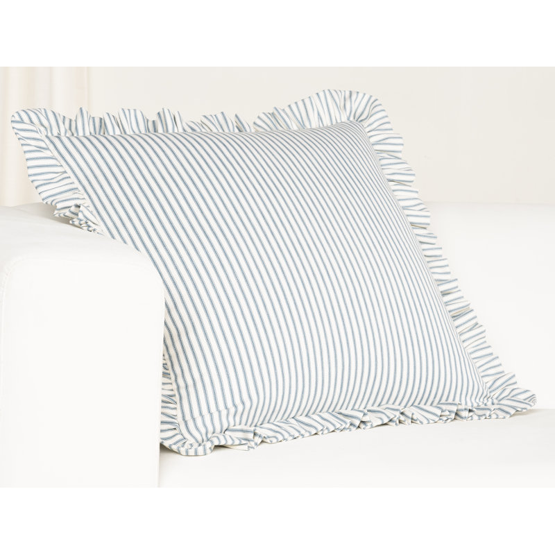 Coussin Birch Lane, Plumes, Bleu clair