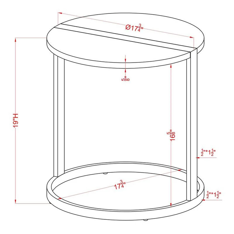 End Table, White