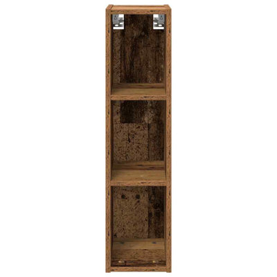 Vidaxl Hanging Cabinet With Storage Riga Grey Sonoma 20 X 29.5 X 80 Cm