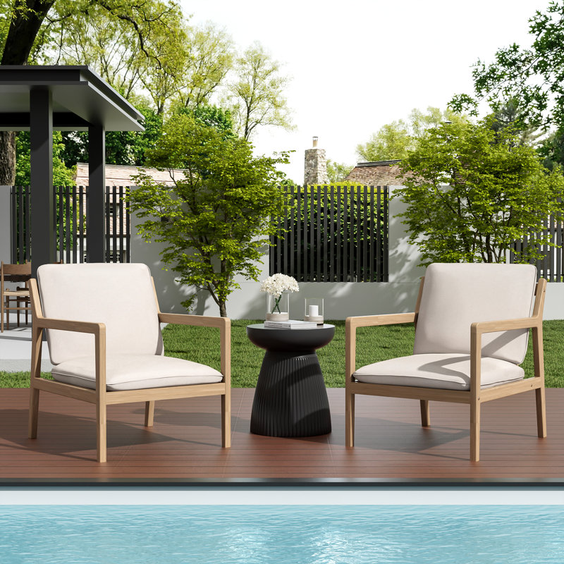 Chaises longues avec coussins Yusuf