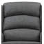 Chaise berçante Fabien en tissu gris