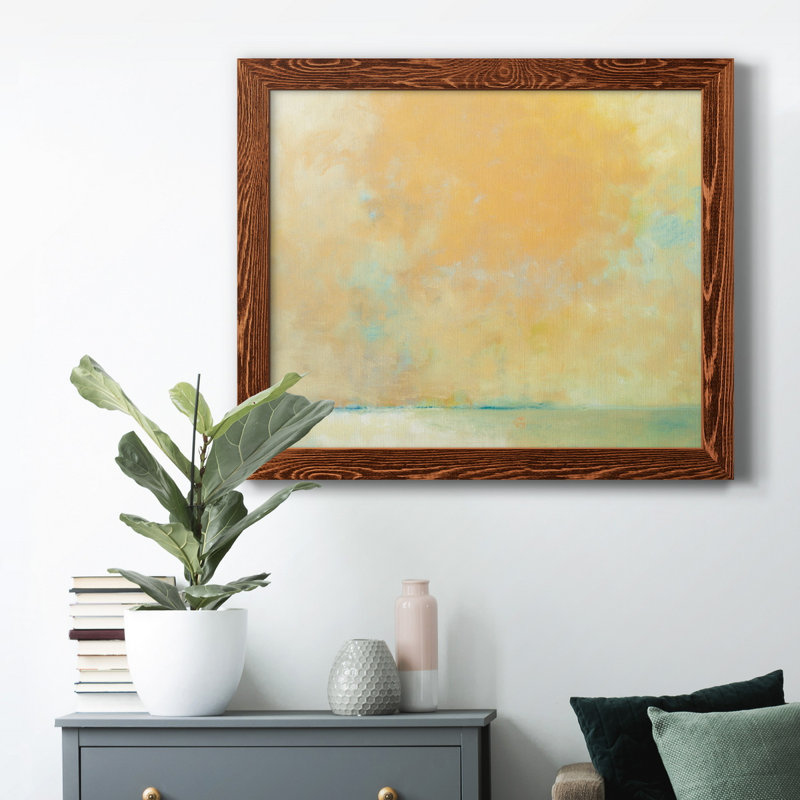 Tangerine - peinture encadrée, H 24 po x l 18 po x P 1,5 po, Érable, Pas de tapis