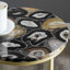 Motte Glass Top Cross Legs End Table