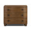 Tiago 3 - Drawer Solid Wood Nightstand-2052813807