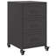 Aneyah 36cm W Steel Bedside Table-447055220