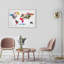 Hipster Mapa Mundi - impression sur toile tendue-67049757-67049758