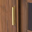 Meuble télé 76 po avec portes en verre 76 po Modern Minimal Modern Doors