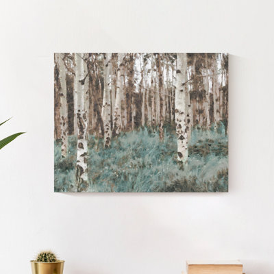 " Painted Birch Trees " Painting Print
