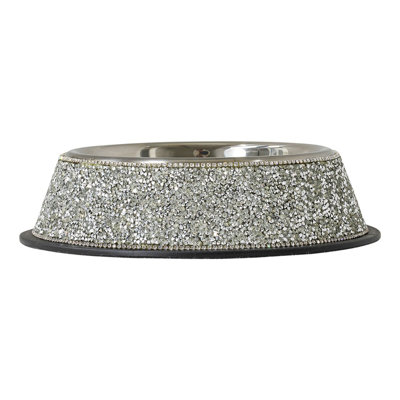 Sparkles Home Luminous Rhinestone Pet Bowl | Stainless Steel | Easy to Clean | 3 Sizes