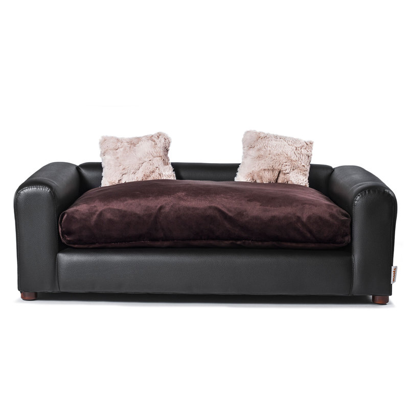 Orthopedic Polyester Pet Bed, Espresso, Large (40" W x 23" D x 13" H)