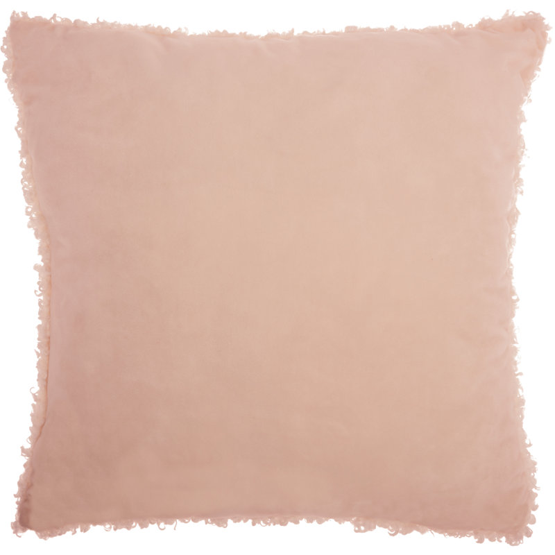 Housse de coussin carré et insert, Rose