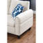 Canapé modulaire beige en L de 3 pièces avec rangement et coussins décoratifs, idéal pour se détendre à la maison, accoudoirs arrondis, touffetage subtil, garniture cloutée, structure en bois massif, ressorts attachés à la main en mousse à huit voies