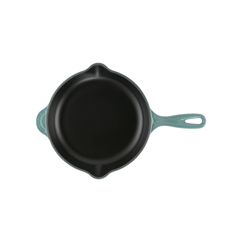 Le Creuset Enameled Cast Iron Skillet, Sea Salt