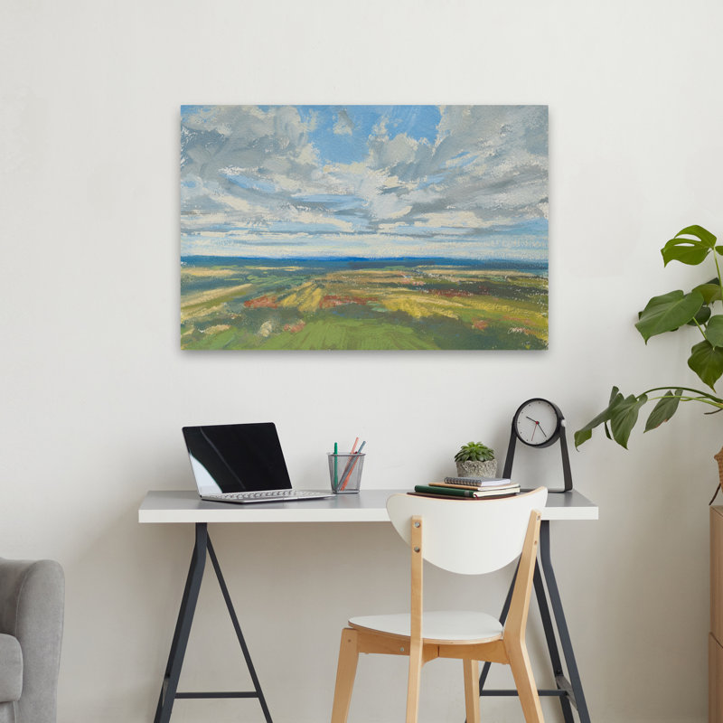 Arial and Clouds Sweeping Views Art, H 24 po x l 36 po