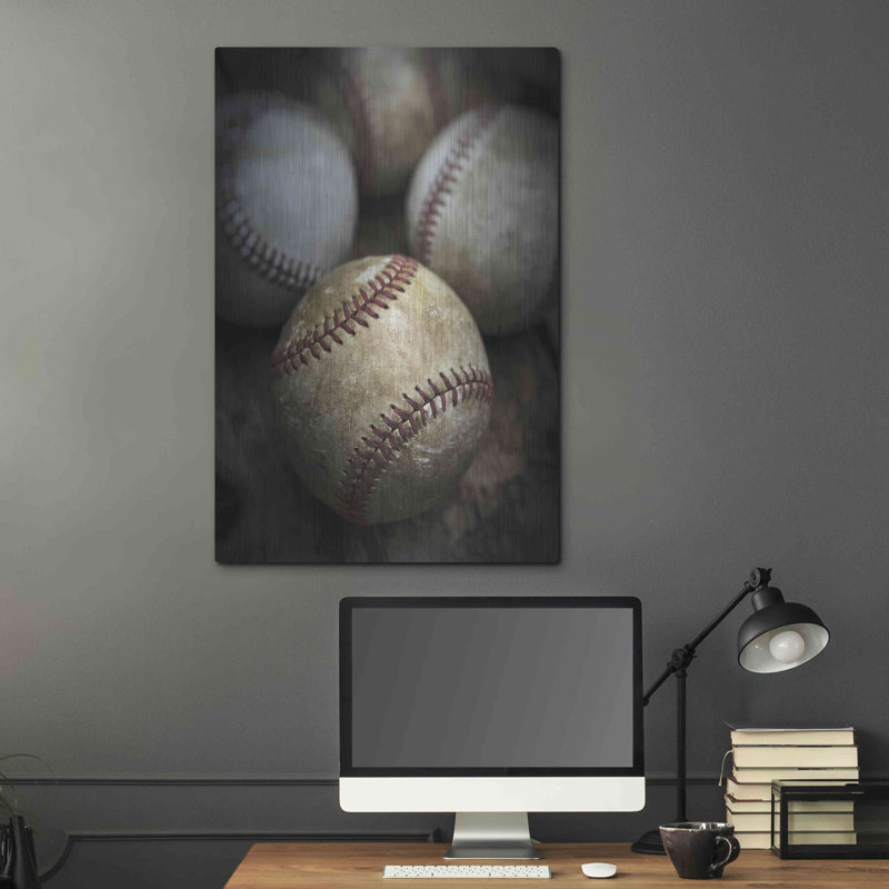 «Old Baseball» par Edward M. Fielding, H 36 po x l 24 po