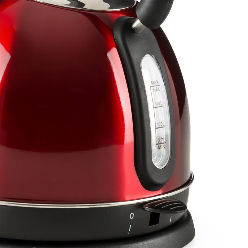 Klarstein 1.8L Electric Tea Kettle, Red