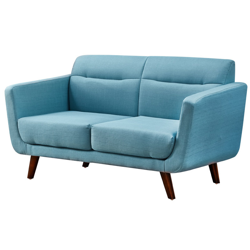 Upholstered 51.2'' Loveseat, Light Blue
