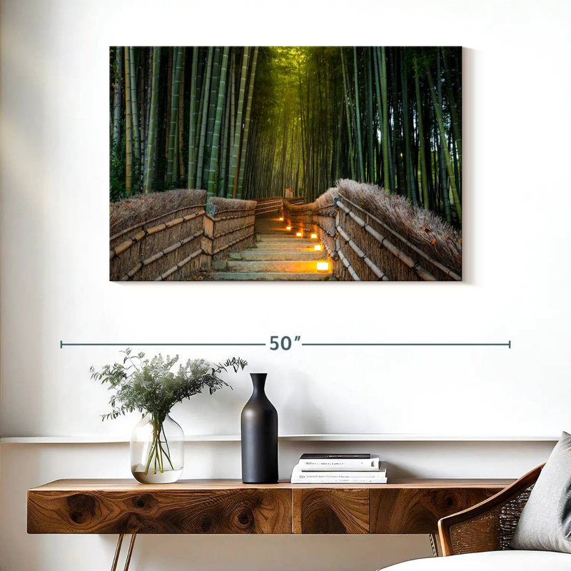 Sebbie Tranquil Arashiyama Bamboo Forest, 26" H x 39" W