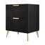 Très grand lit à panneau Colyn avec 2 tables de chevet-377557357