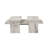 Modern Coffee Table Set (2 Pieces), Freesia Marble, Big Table: 43.3 x 11.8 x 17.7 inches, Small Table: 9.8 x 15.4 x 23.2 inches | 100% Melamine Coated Particle Board, Durable & Stylish for Living Room-105523776