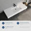 47" Wall Mounted Solid Surface Bathroom Sink-108486638