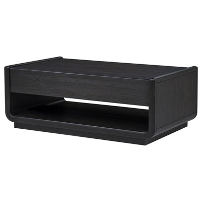 Leandro 2-drawer Wood Cocktail Coffee Table Burnished Black