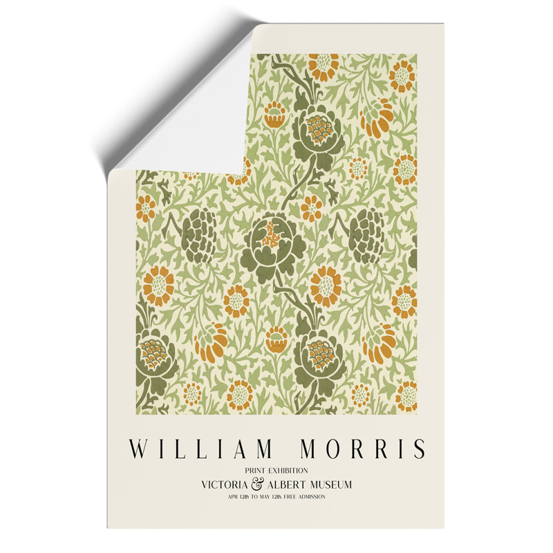 Grafton by William Morris - Unframed Painting, 42cm H x 30cm W x 0.1cm D