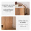 Rangement pour chaussures en bois massif Burlywood