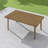 Patio Dining Table Rectangular Table for 6 Aluminum All-Weather for Backyard Garden and Poolside (Brown)-90005384-90005395