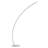 Adames 66'' Satin Nickel LED Arched Floor Lamp