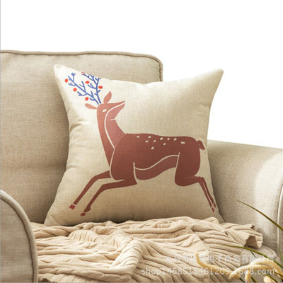 (Covers With Inserts) Set of 2 Deer Lives Throw Pillows