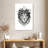 Brampt Floral Lion BW-108239190