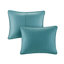 Ensemble de courtepointe 2 pièces bleu sarcelle simple / simple TG-117487266-117487269