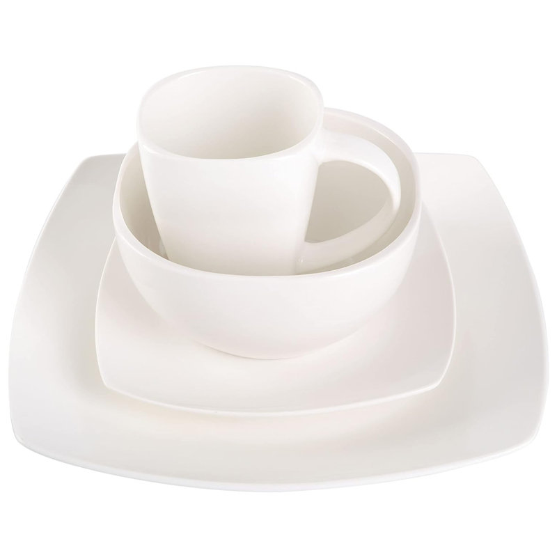 Ensemble 16 pièces de vaisselle Gibson Soho, Blanc