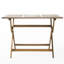 Table d'extérieur en bois de 43,5 po pliable