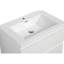 Meuble-lavabo mural de 76 cm avec vasque. Vasque en résine, tiroirs à fermeture amortie. Blanc brillant 24v11-30gw. Élément de rangement élégant et pratique à poser.