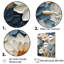 «Vibrant Blue White Zinnias Collage» sur toile-1344078638-1344078647