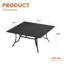 Très grande table de salle à manger pour 8 personnes avec trou pour parasol 59 po-472906925-485943673