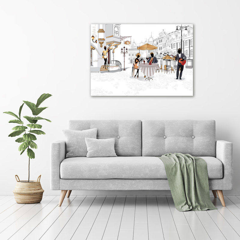 Café - No Frame Print on Canvas