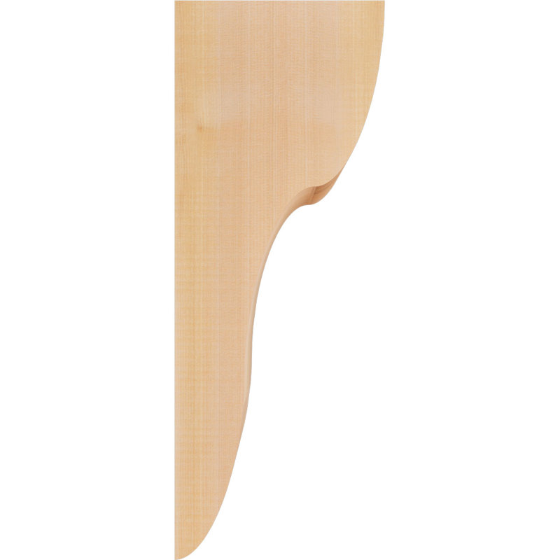 Corbeau lisse l 5 5 1/2 po x P 8 po x H 20 po, H 20 po x l 5,5 po x P 8 po, Lisse, Cèdre rouge