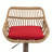 Modern Swivel Bar Stools Set of 2 Adjustable Counter Height Chairs with Footrest for Kitchen, Dining Room (Red)-129573894