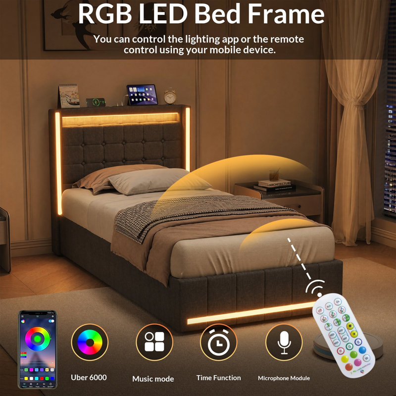 Bed, Grey