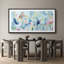 «Abstract Colorful Strokes Impressionist Iceberg Melody», reproduction encadrée-111176786-96074604