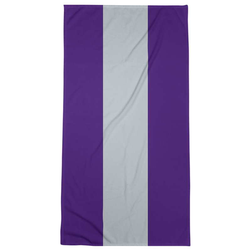 Colorado Lightweight Beach Towel, Purple/Silver/Purple, Microfiber