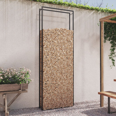 Khiah 43.3'' W Steel Log Rack