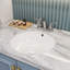 Robinet de lavabo de salle de bain à 2 poignées 5,45 po certifiées CUPC par deux (finition chromée)-121292183