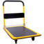 Chariot pliable à plateforme pliable. Capacité de poids en noir et jaune-120491072