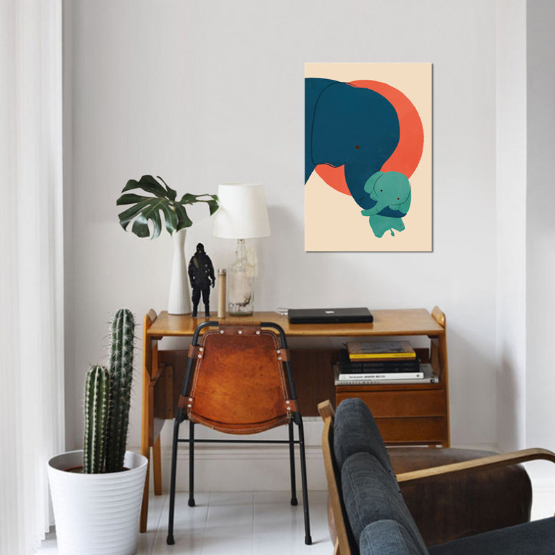 «Baby Elephant», impression sur toile, H 40 po x l 26 po x P 1,5 po, Toile tendue, Pas de tapis